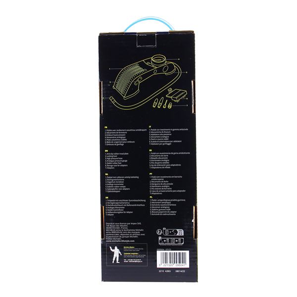 POMPE A PIED + MANOMETRE HOMOLOGUE MICHELIN
