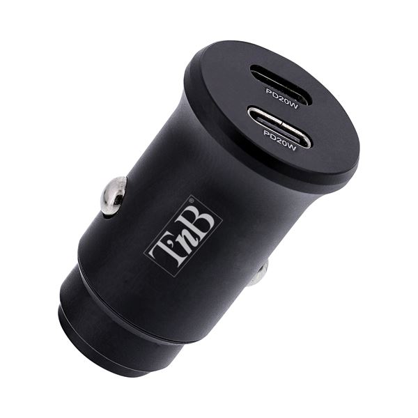 Chargeur allume-cigares 2 USB-C 40W T'nB