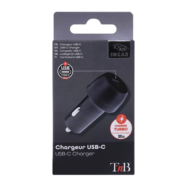 Chargeur allume-cigares 1 USB-C 30W T'nB