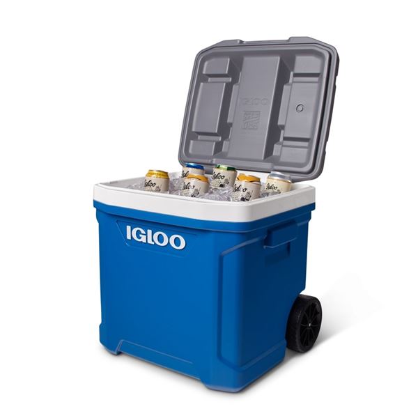 Glacière passive à roulettes Latitude 56L Bleu  Igloo