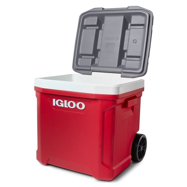 Glacière passive à roulettes Latitude 56L Rouge Igloo