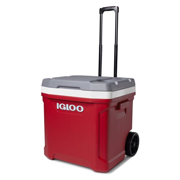 Glacière passive à roulettes Latitude 56L Rouge Igloo