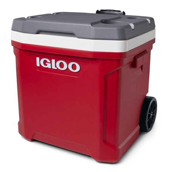 Glacière passive à roulettes Latitude 56L Rouge Igloo