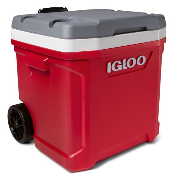 Glacière passive à roulettes Latitude 56L Rouge Igloo