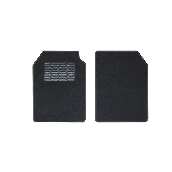 2 Tapis avants Moon noir