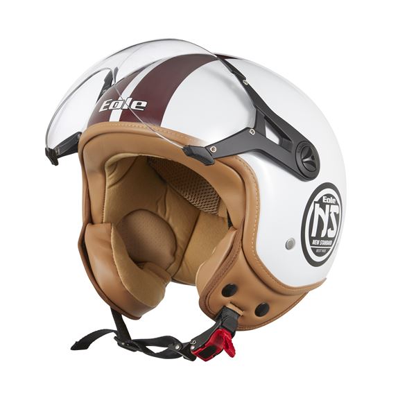 Casque moto Jet NS Blanc taille XL Eole