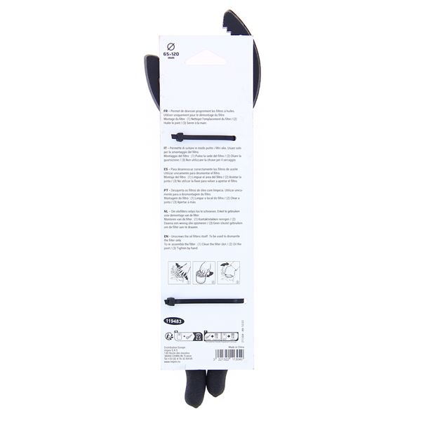 Clé pince pour filtre à huile
