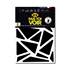 Stickers rétro réfléchissants triangles noir Fais Toi Voir x2 planches