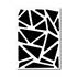 Stickers rétro réfléchissants triangles noir Fais Toi Voir x2 planches