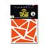 Stickers rétro réfléchissants triangles orange Fais Toi Voir x2 planches