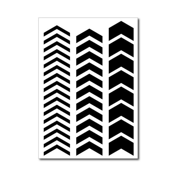 Stickers rétro réfléchissants chevrons noir Fais Toi Voir x2 planches