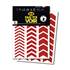 Stickers rétro réfléchissants chevrons rouge Fais Toi Voir x2 planches