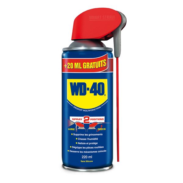 SPRAY DOUBLE POSITION WD40 200ML +20 ML