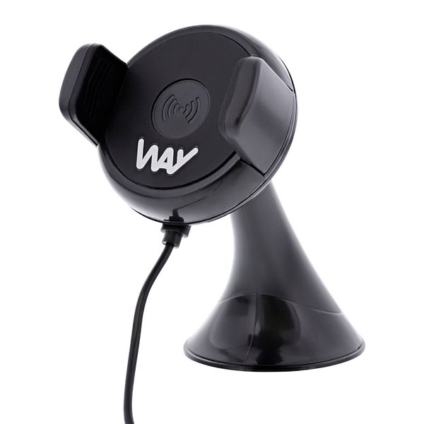 Support charge induction 10W mâchoire ventouse et grille d'aération