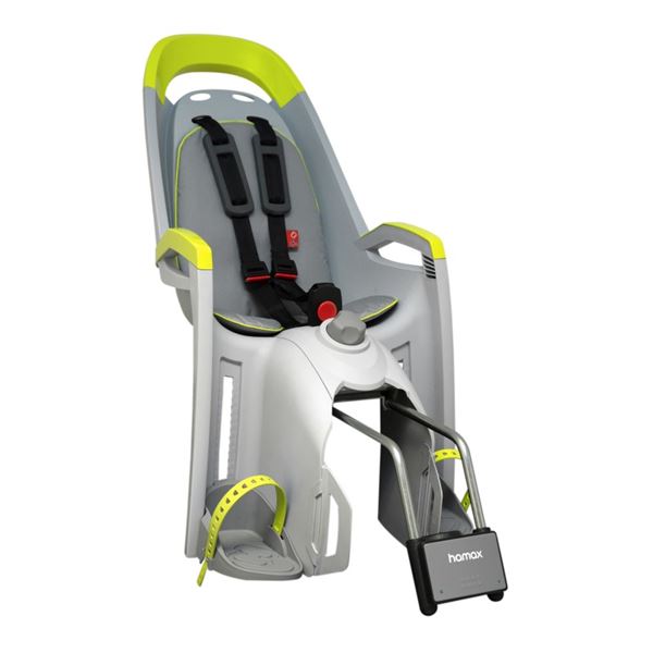 Porte-bébé HAMAX fixation cadre AMAZE gris-jaune