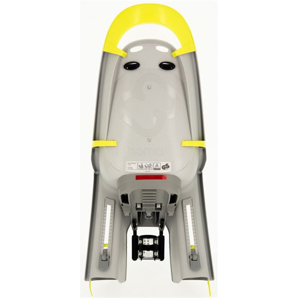 Porte-bébé HAMAX fixation cadre AMAZE gris-jaune