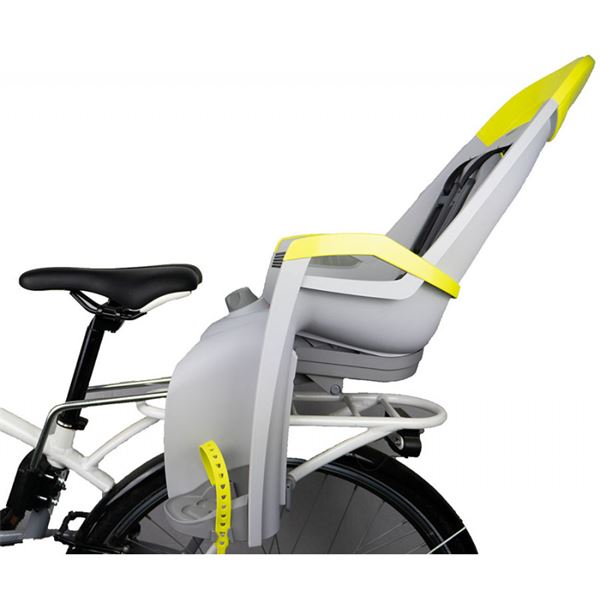 Porte-bébé HAMAX fixation cadre AMAZE gris-jaune