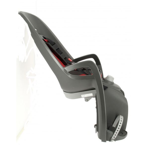 Porte-bébé ZENITH RELAX gris-rouge fixation cadre - HAMAX
