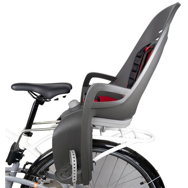 Porte-bébé ZENITH RELAX gris-rouge fixation cadre - HAMAX