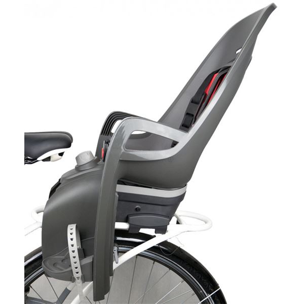 Porte-bébé ZENITH RELAX gris-rouge fixation porte-bagage - HAMAX