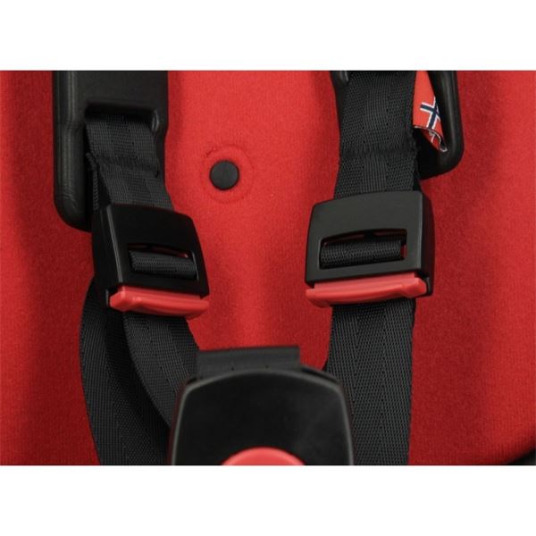 Porte-bébé ZENITH RELAX gris-rouge fixation porte-bagage - HAMAX