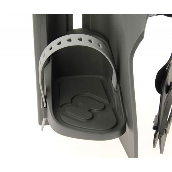 Porte-bébé ZENITH RELAX gris-rouge fixation porte-bagage - HAMAX