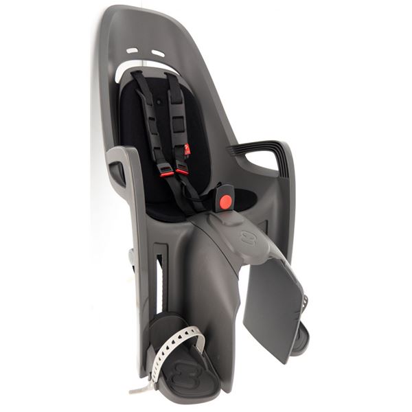 Porte-bébé ZENITH gris-noir fixation porte-bagage - HAMAX
