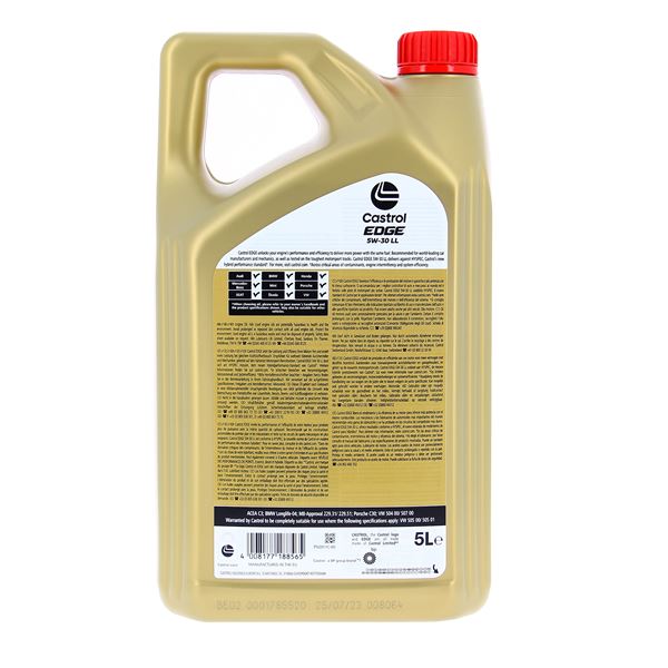 Huile moteur CASTROL Edge LL C3 Essence/Diesel 5W30 5L
