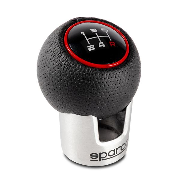 Pommeau de vitesse Lazio SPARCO noir/rouge