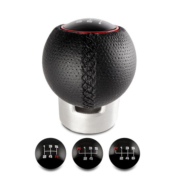 Pommeau de vitesse Lazio SPARCO noir/rouge