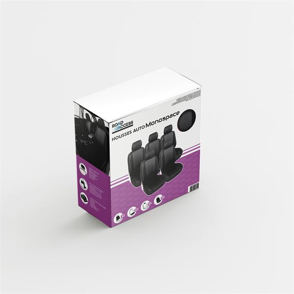 Jeu complet housses de siège universelles Océanie Monospace 5p