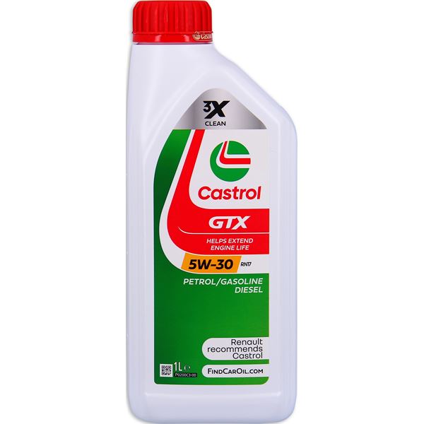 Huile moteur CASTROL GTX RN17 C3 Essence/Diesel 5W30 1L
