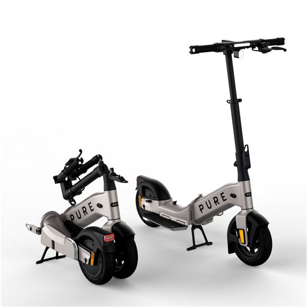 Trottinette électrique Advance Flex Gris platinum Pure Electric