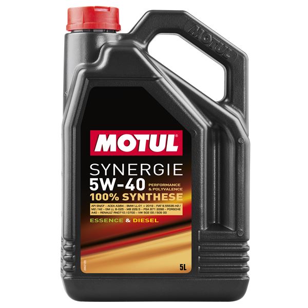 Huile moteur MOTUL Synergie Essence/Diesel 5W40 5L