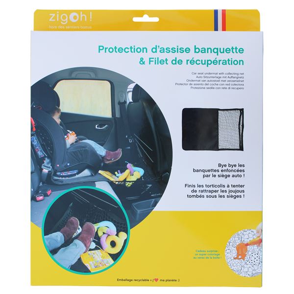 Protection d'assise banquette et filet de récupération ZIGOH
