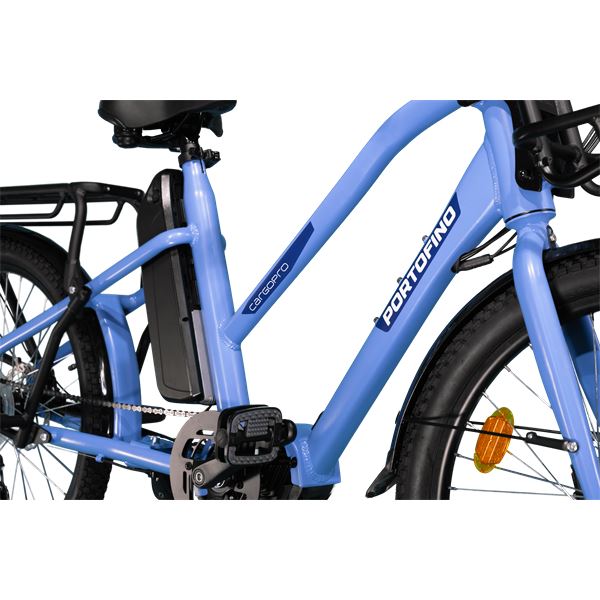 Vélo longtail électrique Portofino CargoPro Bleu