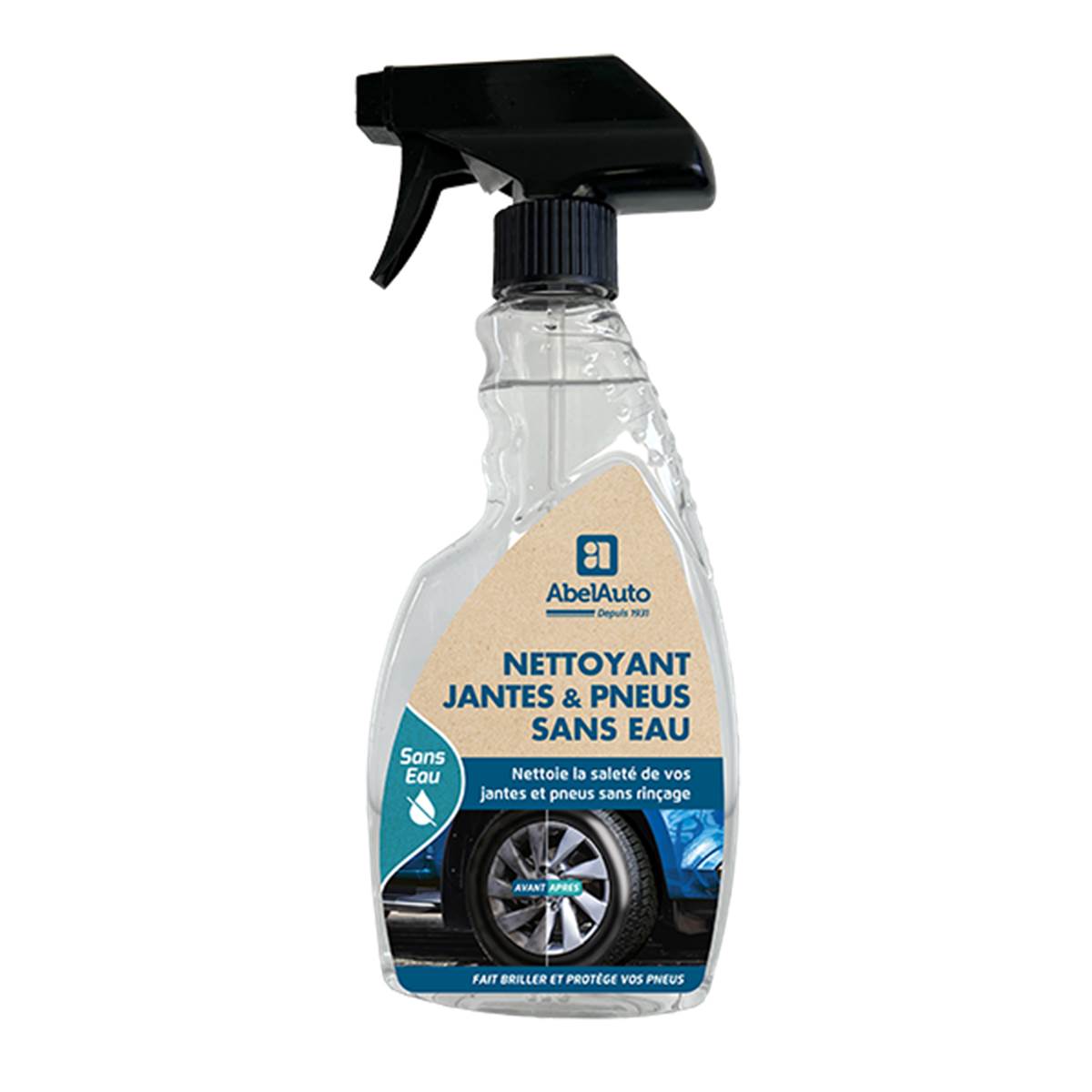Nettoyant Jantes Et Pneus Sans Eau 500ml Abel Auto