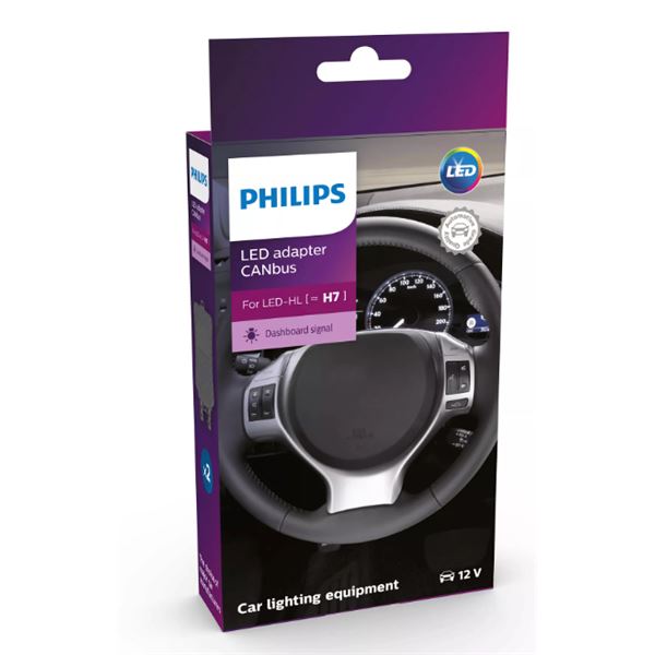 2 adaptateurs CANbus Philips anti-erreur pour LED H7