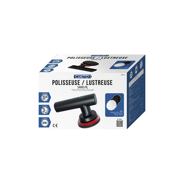 Polisheuse lustreuse sans fil CUSTO