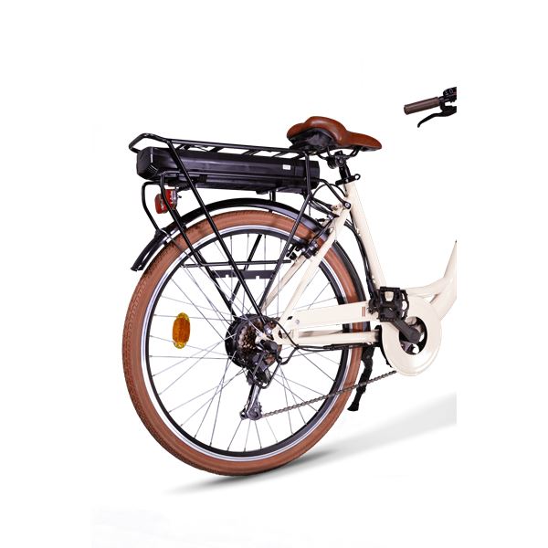 Vélo de ville électrique mixte Toscana Beige