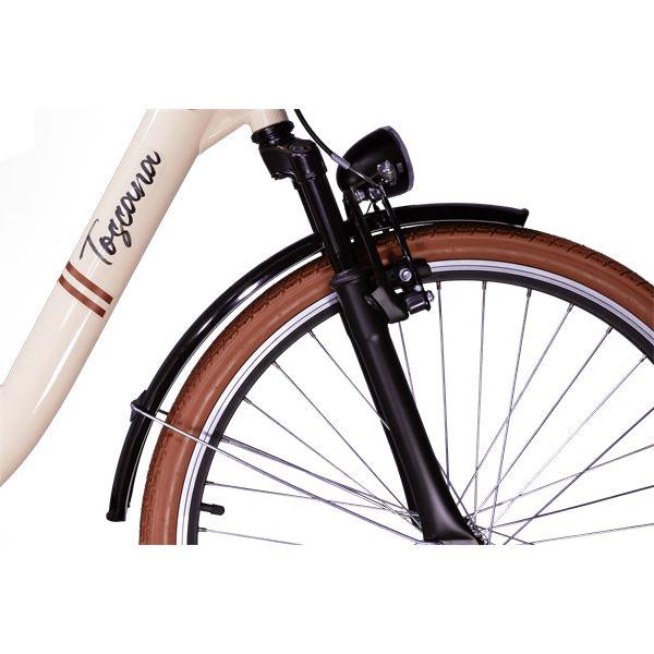 Vélo de ville électrique mixte Toscana Beige