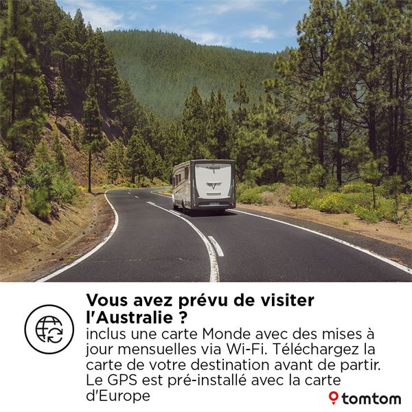 GPS camping-car TomTom GO Camper Max 7 Pack Premium