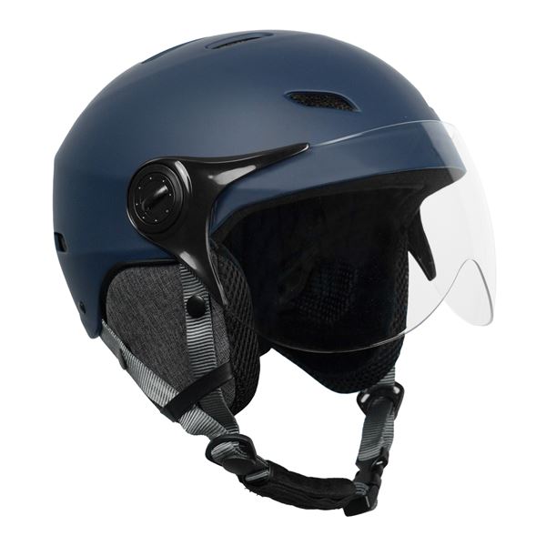Casque H30 vision vélo, trottinette avec feu arrière LED Yeep.Me Bleu - Taille XL