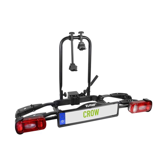 Porte-vélos attelage Eufab Crow - 2 vélos