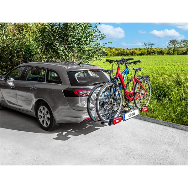 Porte-vélos attelage Eufab Crow - 2 vélos