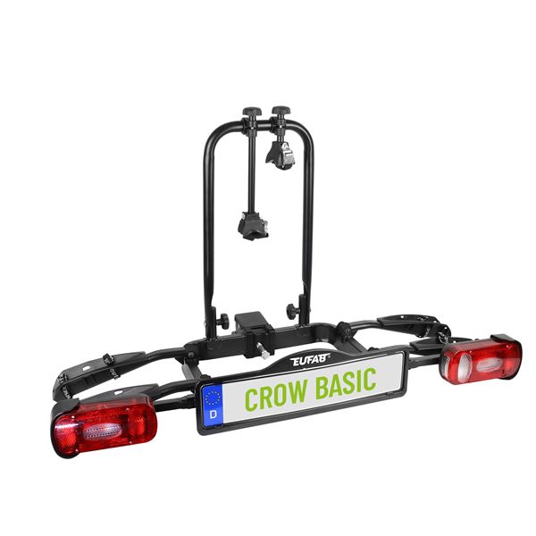 Porte-vélos attelage Eufab Crow Basic - 2 vélos
