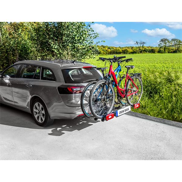 Porte-vélos attelage Eufab Crow Basic - 2 vélos