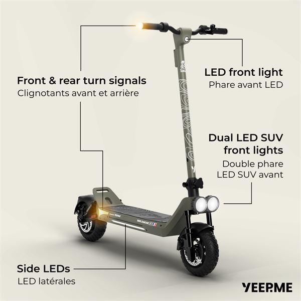Trottinette électrique 100S SUV Dakar Yeep.Me
