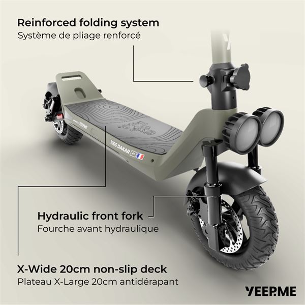 Trottinette électrique 100S SUV Dakar Yeep.Me