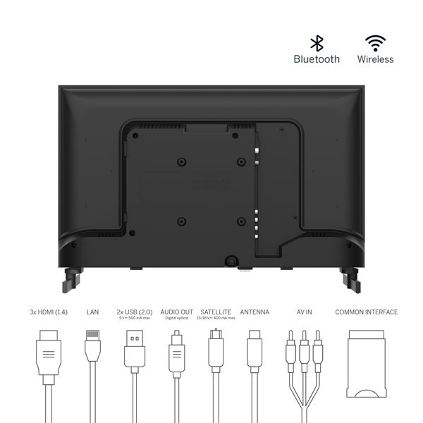 Smart TV 24'' THOMSON 24HG2S14C avec alimentation 12V